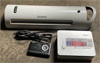 (UV) Sony Photo Printer, Scotch Laminator, and