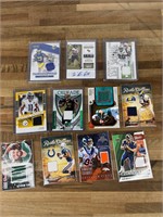 Lot of Signed and Memorabilia Football Cards
