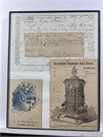 La Porte IN  Treasures Office 1859 Receipt & More