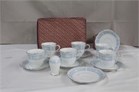 Noritake "Lacewood" six cups and  seven saucers