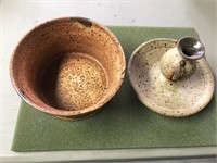 2 pc signed pottery