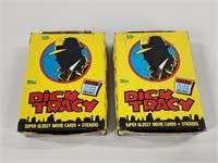 2) VINTAGE TOPPS DICK TRACY WAX BOXES