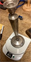 Tall weighted sterling candlestick