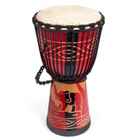 Djembe Drum, AKLOT African Drum Hand-Carved 9.5''