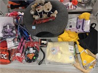 Assorted Pet items. Harnesses, outfits and more.