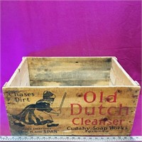 Old Dutch Cleanser Wooden Crate (Vintage)