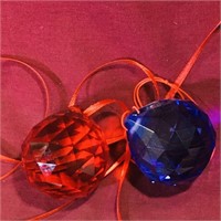 Pair Of Glass Ornaments