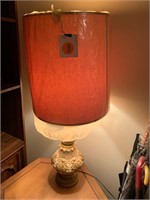 MCM LAMP WITH GREAT BASE AND SHADE COVER