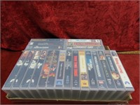 (21)VHS Classic movies w/hard cases.