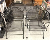 Wrought Iron Patio Spring Chairs