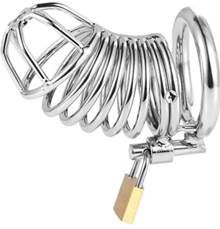 Stainless Steel Male Chastity Device With Lock