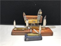 Collection of 4 Rough Rider Pocket Knives