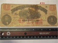 1 Dollar Virginia Treasury Note July 21, 1862