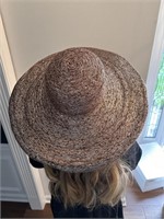 Metallic Double Brim Hat by Kokin New York