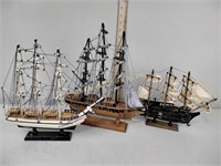 3 ship models