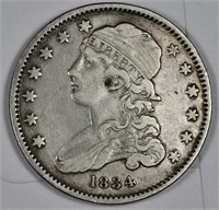 1834 Bust Quarter VF Plus