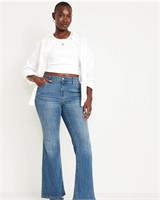 Size 12 Old Navy High-Waisted Wow Flare Jeans