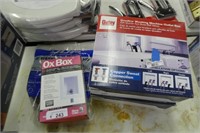 4 plumbing items - outlet boxes and hose