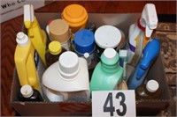 Box Lot of Cleaning Supplies