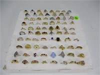 Large LOT of Costume Jewelry Rings