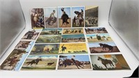 20 vtg. western postcards-most UNUSED