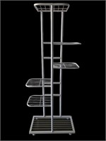 6-Tier White Metal Plant Stand