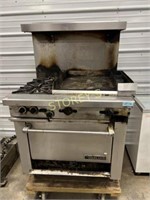 Garland 2 Burner, 24" Gas Range  - Needs Cleaning