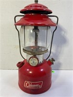COLEMAN MODEL 200A LANTERN WITH PYREX GLOBE - THE