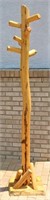 Rustic Aspen Log Coat Tree - 80" Tall