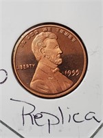 Replica 1955 Proof Double Died Wheat Back Penny