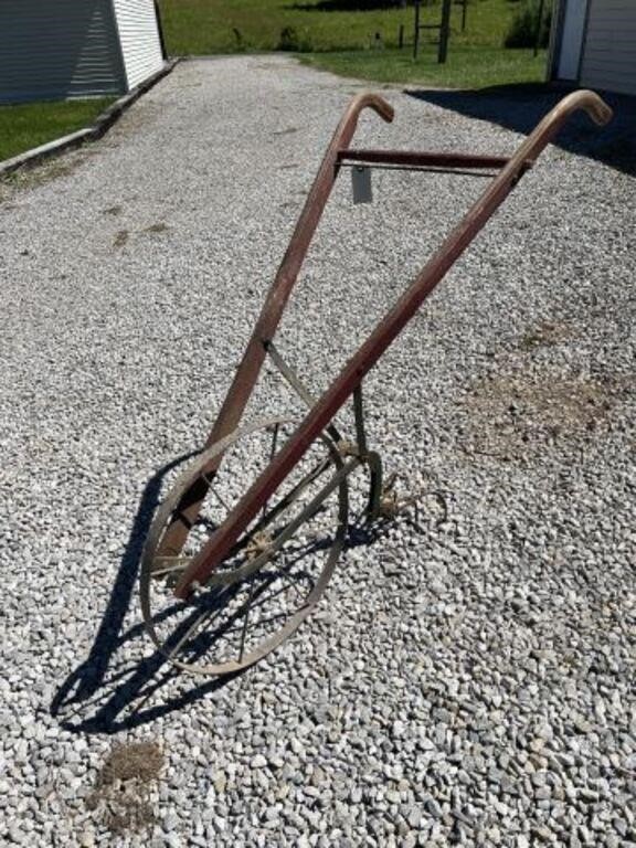 Antique push plow