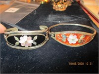 2 Alpaca Mex. Bracelets w/Mother of Pearl, Abalone
