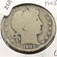 1903 BARBER HALF DOLLAR  G