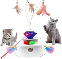 $25  KugobarNe 4-in-1 Laser Cat Toy, White
