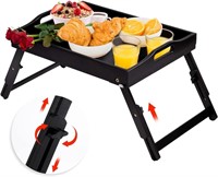 Breakfast Bed Tray with Adjustable Height -Bla