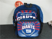 NEW NY GIANTS BACK PACK W/LUNCH PAIL/COOLER