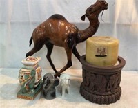 Leather Camel and Elephant Decor Collection V6A