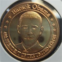 1 oz fine copper coin Barack Obama