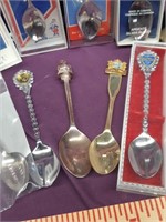 Lot of Canadian / British Souvenir Spoons Bells