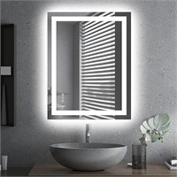 Bathroom Mirror 28"x 36" With Front And Backlight,