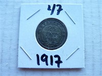 Canada 1917 25 cent argent New Foundland