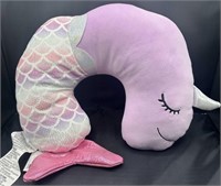 NWT Narwhal Mermaid Travel Neck Pillow