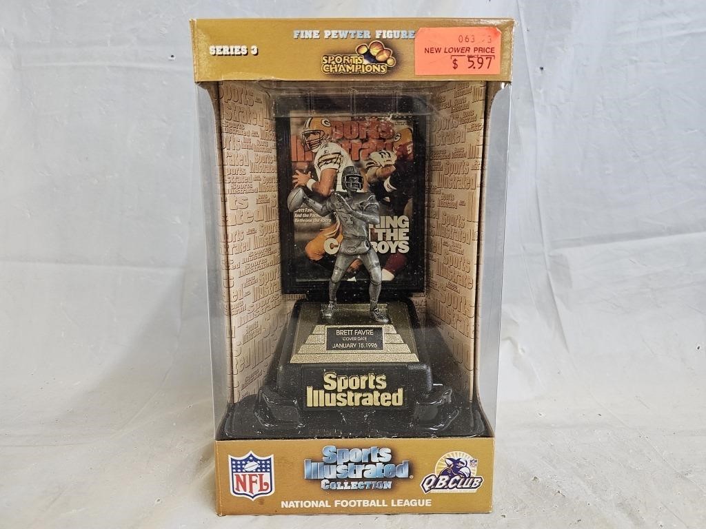 Sports Champions Brett Farve Pewter Figure