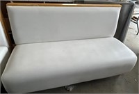 White Leather Booth