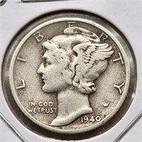 1940-D Mercury Dime