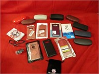 Eyeglass cases, phone covers.