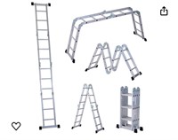 ERGOMASTER Extension Ladder 7 in 1 Aluminum