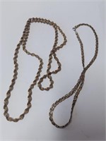 Marked 925 Twisted Necklace Lot-25.3g