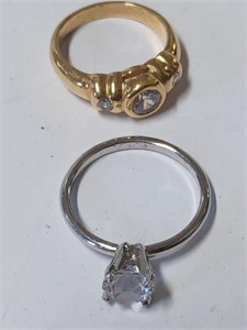 Goldtone and Silvertone Rings