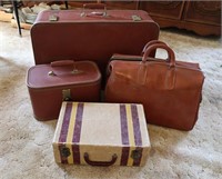 4pcs Vintage Luggage